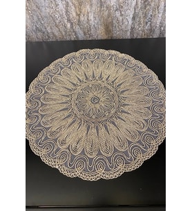 Altın Kordone Nakışlı Modern Supla (Çok Renkli)