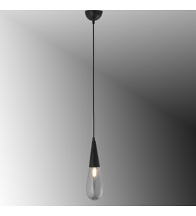 TT023-1-YTK-FULL-SY TT Ayd Damla Modeli Mat Siyah Yatak Başlık - Banyo Avizesi
