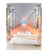 Dreamwall Çizgili Sütun Desenli Isı Ve Ses Yalıtımlı Sağlıklı Tekstil Duvar Kağıdı (Çok Renkli)