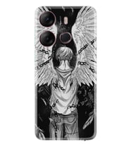 Infınıx Spark Go 2023 Kılıf Resimli Desenli Silikon Platinium Series Angel 1883