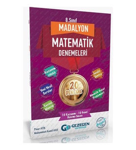 Gezegen Yayınları 8. Sınıf Matematik Madalyon 20'Li Deneme