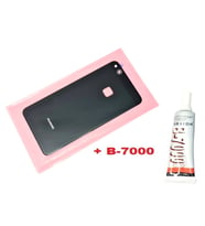 Huawei Uyumlu P10 Lite Arka Pil Batarya Kapağı (CAM+B-7000) SİYAH