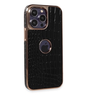 Northcity Apple iPhone 13 Pro Max Uyumlu Kılıf Snake Kapak - Siyah