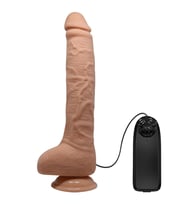 28 cm Titreşimli Gerçekçi Kalın Dildo Penis - Dick (Ten)