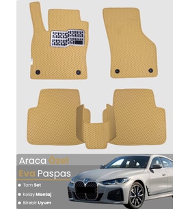 BMW 4 SERİSİ G26 GRAN COUPE (2020-2025) Uyumlu EVA Paspas Tam Set–Araca Özel,Su Geçirmez