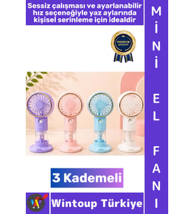 #Vantilatör Seyahat Tipi Kompakt Taşınabilir Hafif Sessiz Çalışma Ev Ofis Yaz Serinleme Şık Su Hazne