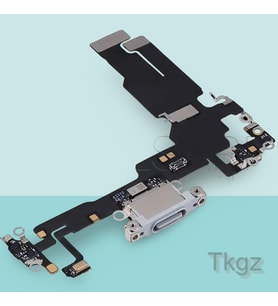 Apple İphone 15 Full Şarj Soketi Filmi FLEX (MAVİ)