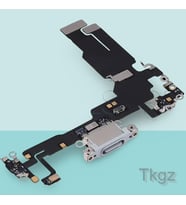 Apple İphone 15 Full Şarj Soketi Filmi FLEX (MAVİ)
