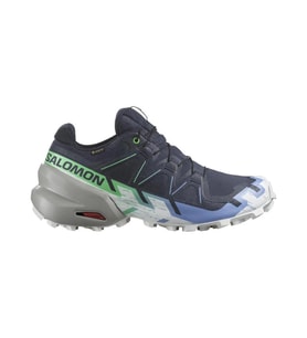 Salomon 474659 Speedcross 6 GTX W Carbon/Provence/White Kadın Outdoor Ayakkabı (Lacivert)