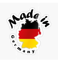Made in Germany Araba Leptop Oto Sticker 13cm 4 Adet B