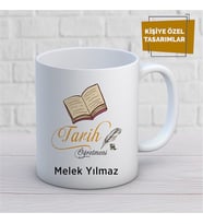 Kişiye Özel İsim Yazılabilir Tarih Öğretmeni Kupa Bardak