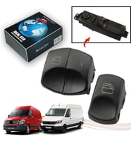 MERCEDES Sprinter 2 906 2007-2017 VOLKSWAGEN Crafter 30 35 50 2006-2016Ön Sol + Sağ Cam Düğme Kapağı