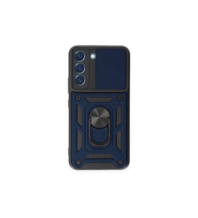 Samsung Galaxy S23 Fe Kılıf Pars Lens Yüzüklü Silikon - Lacivert