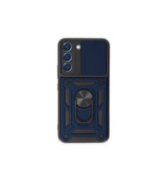 Samsung Galaxy S23 Fe Kılıf Pars Lens Yüzüklü Silikon - Lacivert