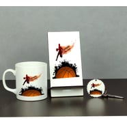Basketbol Antrenörü Üçlü Set (Kupa + Telefon Standı + Anahtarlık)