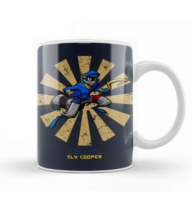 Sly Cooper Retro Japanese Kupa Bardak Porselen