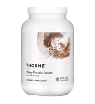 Thorne Peynir Altı Suyu Protein İzolatı Çikolatalı 906 g (1,99 lb)-Shaker Hediye
