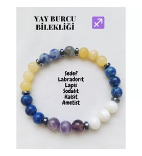 Yay Burcu Doğaltaş Unisex Bileklik