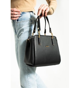 Kadın Kol Çantası Çapraz Askılı Omuz Çantası 24*20 Cm Suni Deri Mega Bag El Çantası Business