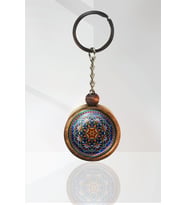Mandala Ahşap Anahtarlık Tek Ebat N11.3302