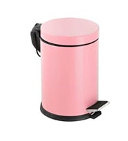 12 Lt Pedallı Çöp Kovası Pembe ( 1 Adet )