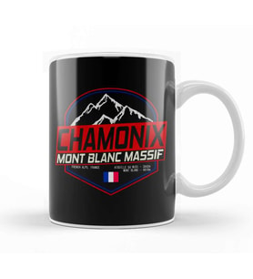 Retro Ski Chamonix Mont Blanc France Skiing and Mountain Biking Paradise 01 Kupa Bardak Porselen