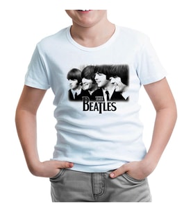 The Beatles Beyaz Çocuk Tshirt