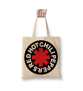 Red Hot Chili Peppers Beyaz Bez Çanta Uzun Saplı Alışveriş Çantası Plaj Çantası
