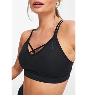 Nike Bra Yoga Indy Strappy Sporcu Sütyeni Siyah