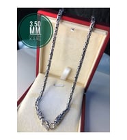 3.5mm Italyan Kancalı Kral Model Gümüş • Işıklı Kutuda Sevgiliye • Eşe Hediye Erkek Kolye Zincir