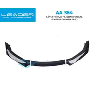 Honda Civic Fc 5 Lip 3 Parça Enjeksiyon Piano Black Üniversal (Siyah)