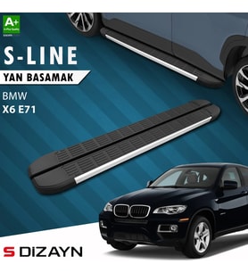 S-Dizayn Bmw X6 E71 S-Line Aluminyum Yan Basamak 193 Cm 2008-2014 A+ Kalite