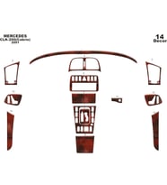Meriç® Mercedes CLK Cabrio Ön Torpido Kaplama Maun 14 Parça 1999-2003 (Maun)