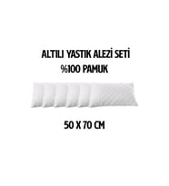 Madame Blue 6'lı Fermuarlı Kapitoneli Yastık Alezi / Yastık Koruyucu