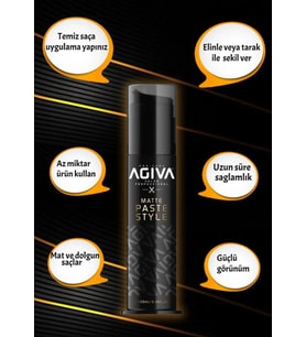 Agiva Saç Şekillendirici Matte Paste Wax 100 ml
