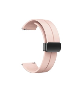 Samsung Galaxy Watch 46mm Uyumlu 22mm Kordon Silikon Metal Mıknatıslı Toka Zore KRD-84 Kayış