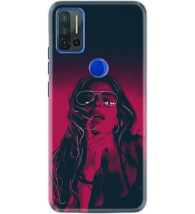 Reeder P13 Blue Max Pro Kılıf Silikon Desen Girl 1647