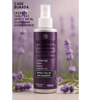 Biobiens - Lavanta Yağlı Saç Spreyi 150 Ml (Biotin & Kafein & Salisilik Asit) (Kepekli Saçlar)