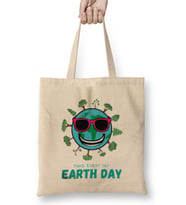 Make Every Day Earth Day 2021 Bez Çanta Uzun Saplı
