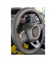 Fiat Fiorino Uyumlu 2015-2021 Dikmeli Direksiyon Kılıfı Siyah Delikli 38×10,5CM