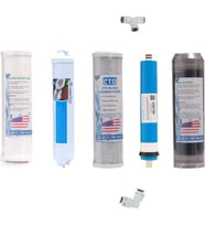 Aura Cebillion Compact Uyumlu 5'li Filtre Seti (Vontron Membran+Post Carbon) (Beyaz)