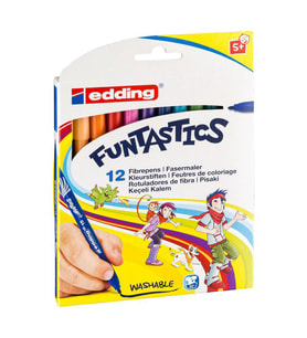 Edding 15 Funtastics İnce Keçeli Kalem 12 Renk 