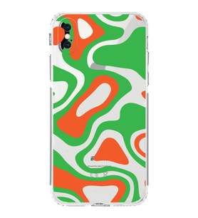 Apple iPhone XS Max Uyumlu Kamera Korumalı Tıpalı Kapak Renkli Desen Tasarımlı Şeffaf Kılıf