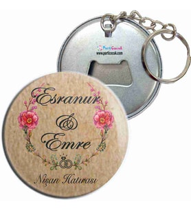 Eskitme Desen Nişan Anahtarlık Açacak