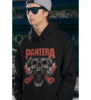 Pantera Baskılı Unisex Oversize Mouth For War Rock Metal Hoodie