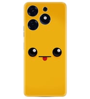 Spark 10 Pro Kılıf Resimli Desenli Silikon Platinium Series Yellow Sweet 1817