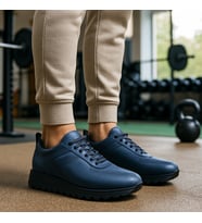 Growish GR0303 Hakiki Yumuşak Mavi Renk Yüksek Tırtıklı Eva Taban Erkek Sneaker Spor Ayakkabı (Mavi)