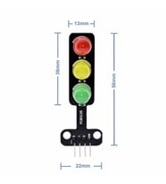 Trafik Işık Led Modülü 5V Ortak Katot 8mm Led Kırmızı Sarı Yeşil