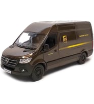 Kinsmart Mercedes-benz Sprinter Ups Sürümü Teslimat Van 1:48 Ölçekli (Kahverengi)