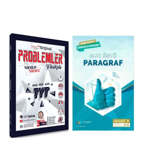 Orijinal Mikro TYT Problemler Fasikülü ve Antrenman Altı Üstü Paragraf Soru Bankası Seti 2 Kitap